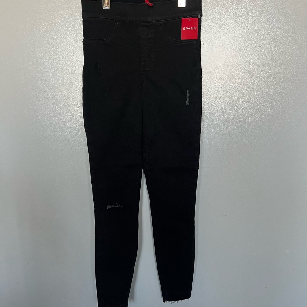Spanx Distressed Ankle Skinny Jeans Sz XS NWT
